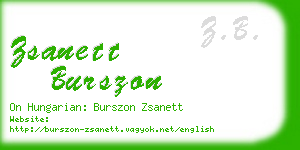 zsanett burszon business card